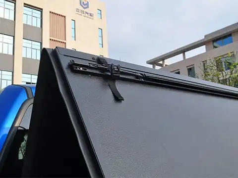 Low Profile Hard Tri-Fold Tonneau Cover for GMC