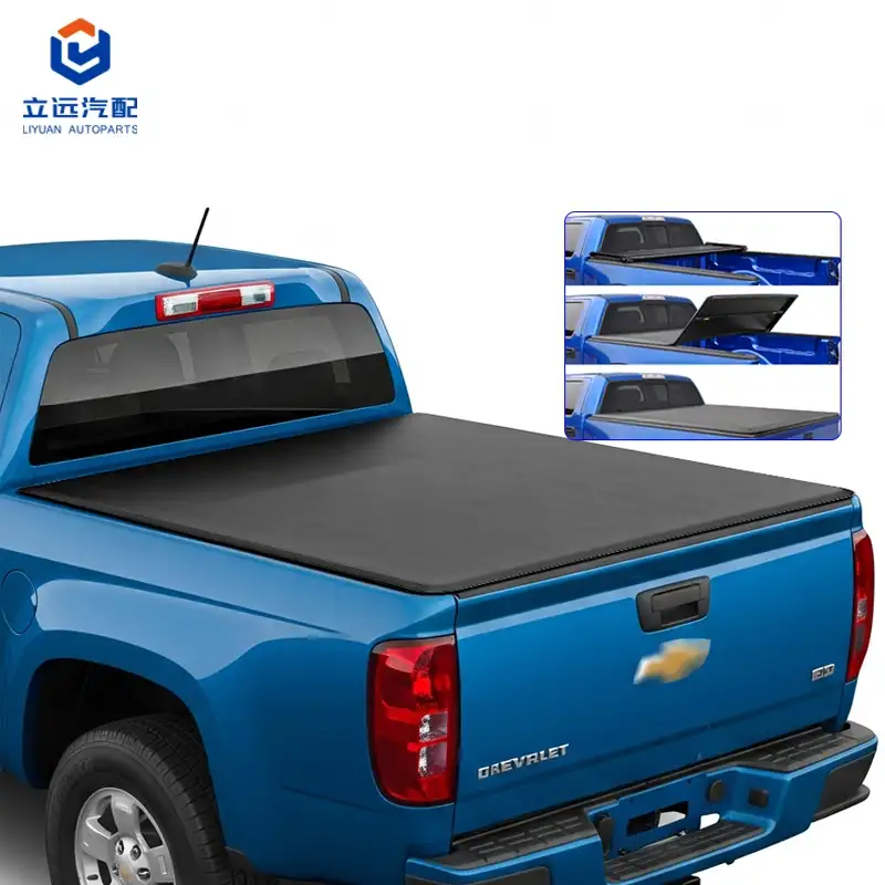 जीएमसी शेवरले के लिए सॉफ्ट विनाइल ट्राई-फोल्ड टोन्यू कवर